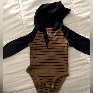 Long sleeve hooded T-shirt